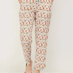 Ginger by Lifestyle Off-White Cotton Printed Pyjamas-image-5