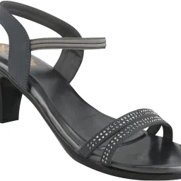 Shoetopia Women's Grey Ankle Strap Sandals image 5
