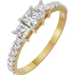 EMORI 14k Yellow Gold Lab Grown Diamond Classic Ring for Women-picture-47