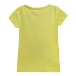 A.T.U.N. Lemon Yellow Unicorn Printed T-Shirt image 2