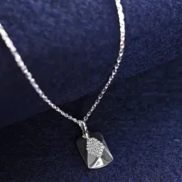 Clara 925 Silver Platinum Plated Swiss Zirconia Draco Pendant Chain Necklace Gift for Women & Girls-image-36