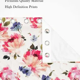 SEJ by Nisha Gupta Off-White Polyester 9 Ft. Long Door Curtain - Set of 2 image 2