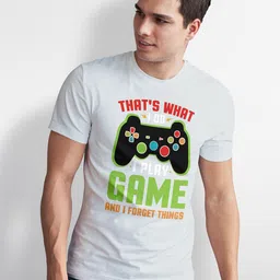 Seekbuylove Men Bio Finish Gamer Round Neck Pure Cotton T-shirt-picture-15