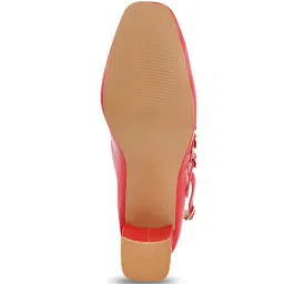 TRYME Women's Red Ankle Strap Sandals image 5