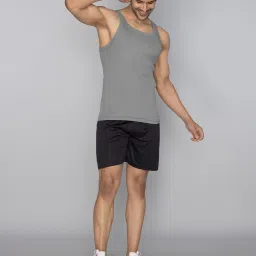 XYXX Steel Grey Square Neck Vest image 5