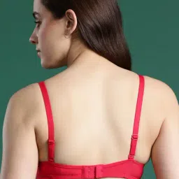 Leading Lady Red & Pink Full Coverage Padded Plunge Bra Pack of 2 image 3