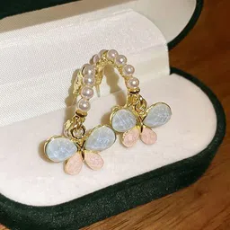 CARIA Pearls Beaded Animal Shaped Drop Earrings-picture-22