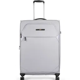 VIP Grey 8 Wheels Large Soft Cabin Trolley Bag 48.5 cm-picture-13