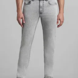 Jack & Jones Grey Cotton Slim Fit Jeans-picture-32