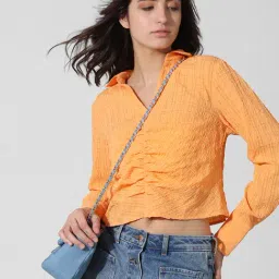 Only Orange Regular Fit Crop Top-picture-27