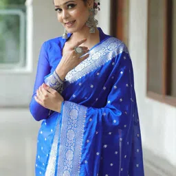 Snofi Creation Women Woven Design Zari Kanjeevaram Saree image 5