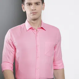 Luxe by TIGC Men Solid Slim Fit Opaque Formal Shirt-image-31