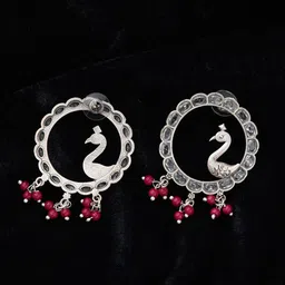 JAYPORE Contemporary Drop Earrings-image-3