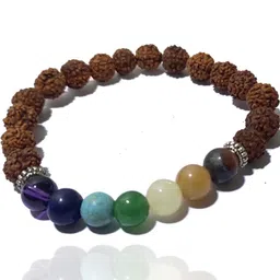 Divine souvenirs Unisex Wooded Artificial Beaded Elasticated Bracelet-picture-16