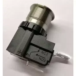 RS PRO Push Button Switch Maintained Panel Mount 19.1 mm Cutout SPST 250 / 125 V AC, 1758472 image 3