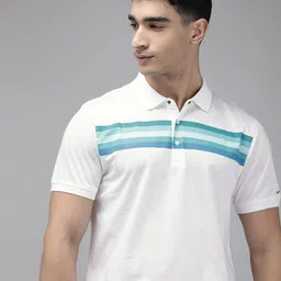 Park Avenue Pure Cotton Striped Polo Collar Slim Fit T-shirt-picture-51
