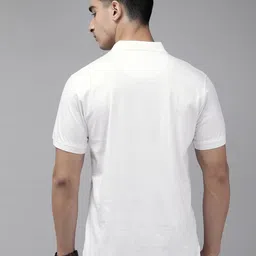 Park Avenue Pure Cotton Striped Polo Collar Slim Fit T-shirt image 4