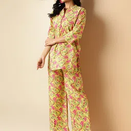 vbuyz KALINI Cotton Printed Tunic With Palazzo Co-Ords image 5