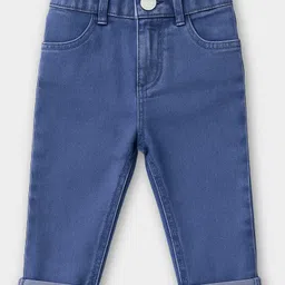 Mi Arcus Cotton Woven Solid Jeans - Blue image 1