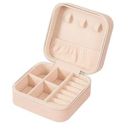 sakimo Peach-Coloured Set of 1 Reusable Jewellery Organiser-picture-16