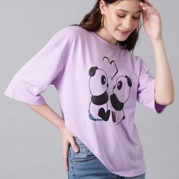 Stylecast X Kotty Women Printed Drop-Shoulder Sleeves Oversized T-shirt-picture-39
