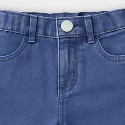 Mi Arcus Cotton Woven Solid Jeans - Blue image 4