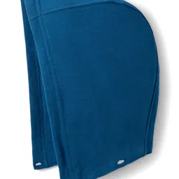 Babyhug Full Sleeves Denim Jacket with Detachable Hood - Blue image 4