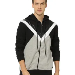 Campus Sutra Black Hooded Sweatshirt-picture-32