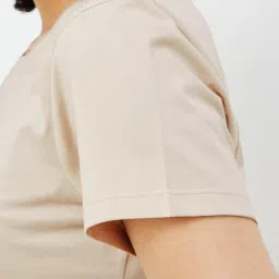 Ginger by Lifestyle Beige Graphic Print T-Shirt image 5