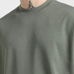 Forever 21 Olive Loose Fit T-Shirt image 5