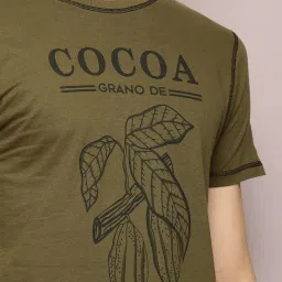 Dillinger Green Regular Fit Printed T-Shirt image 5