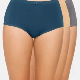 Amante Multicolor Cotton Hipster Panty (Pack of 3)-picture-37