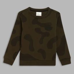 Blue Giraffe Kids Olive Green Printed Full Sleeves Sweatshirt-picture-17