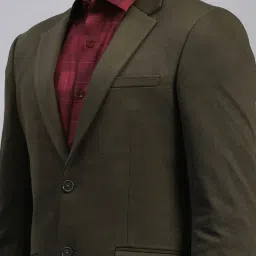 Monte Carlo Olive Regular Fit Blazer image 5