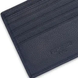 PERQUISITE Navy Casual Leather Bi-Fold Wallet for men image 5