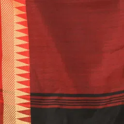 Charukriti Black & Red Embellished Saree image 5