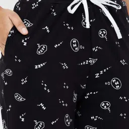 Ginger by Lifestyle Black Cotton Printed Pyjamas image 5