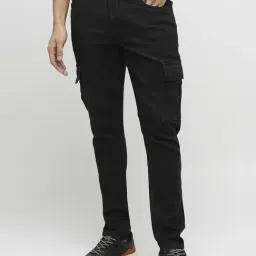 Produkt By Jack & Jones Black Slim Fit Cargo Jeans-picture-40