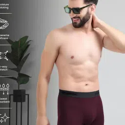 Freecultr Multi Color Modal Regular Fit Solid Trunks (Pack of 2) image 5