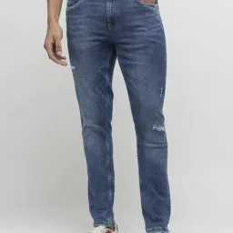 Produkt By Jack & Jones Mid Blue Slim Fit Distressed Jeans-image-27