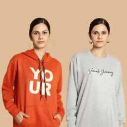 Vimal Jonney Rust & Grey Printed Sweatshirt - Pack Of 2-picture-14