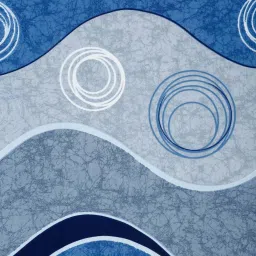 Klotthe Blue 300 TC Polycotton Single Book Fold Bedsheet with Pillow Cover image 5