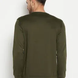 Duke Olive Regular Fit Printed Sweatshirt image 2
