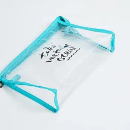 Ginger by Lifestyle Blue & White Printed Pouch image 5