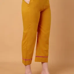 Azira Women Ethnic Motifs Printed Pure Cotton Kurta with Trouser & Dupatta image 3