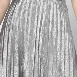 GAP Silver Regular Fit Solid Skirt image 5