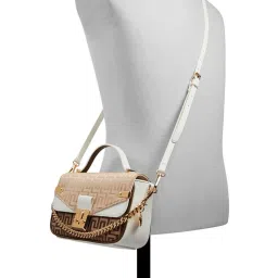 Aldo Multicolor Printed Medium Handbag image 5