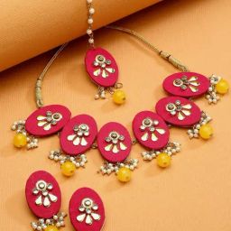 Panash Gold Plated Stone Studded Jewellery Set-picture-48