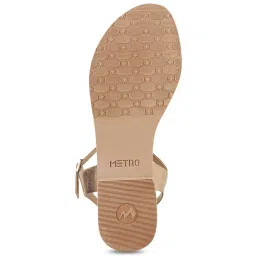 Metro Women's Golden Ankle Strap Sandals image 5