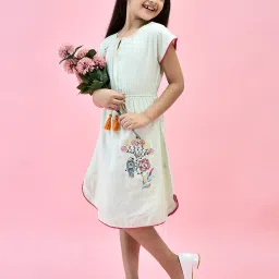 Juniper Girls Green Embroidered Midi Dress image 5